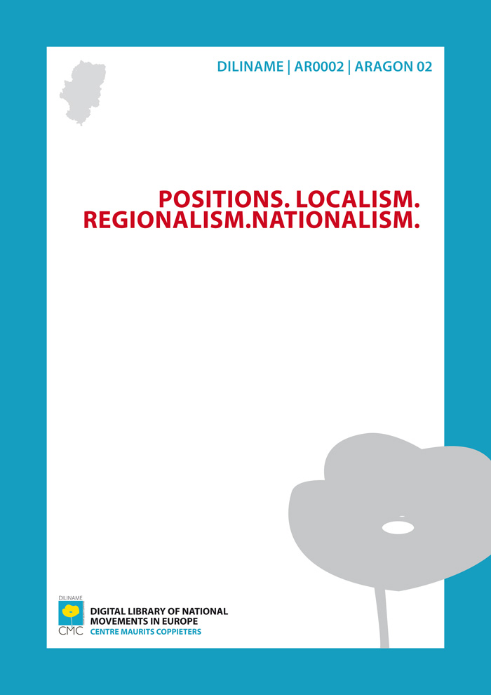 Positions. Localism. Regionalism. Nationalism (1919)