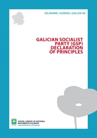 Galician Socialist Party (GSP). Declaration of principles
