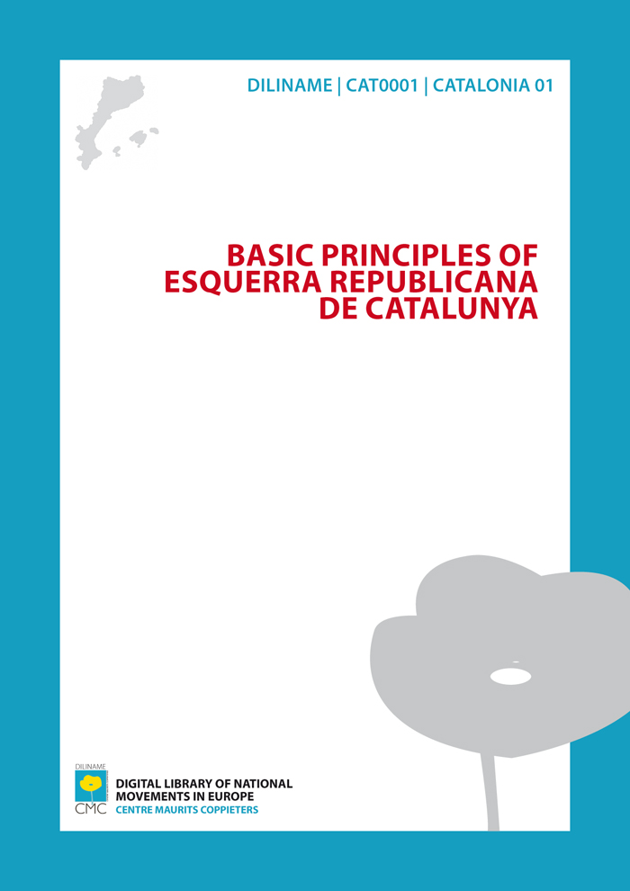 Basic Principles of Esquerra Republicana de Catalunya (1931)
